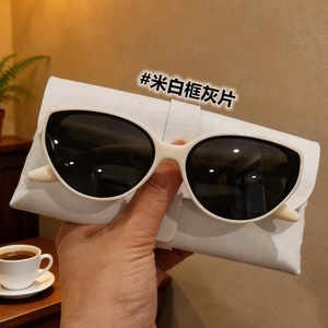 Lunettes de soleil œil de chat polarisées UV400, monture complète, mode féminine, protection solaire légère, anti-UV - Product Image 3