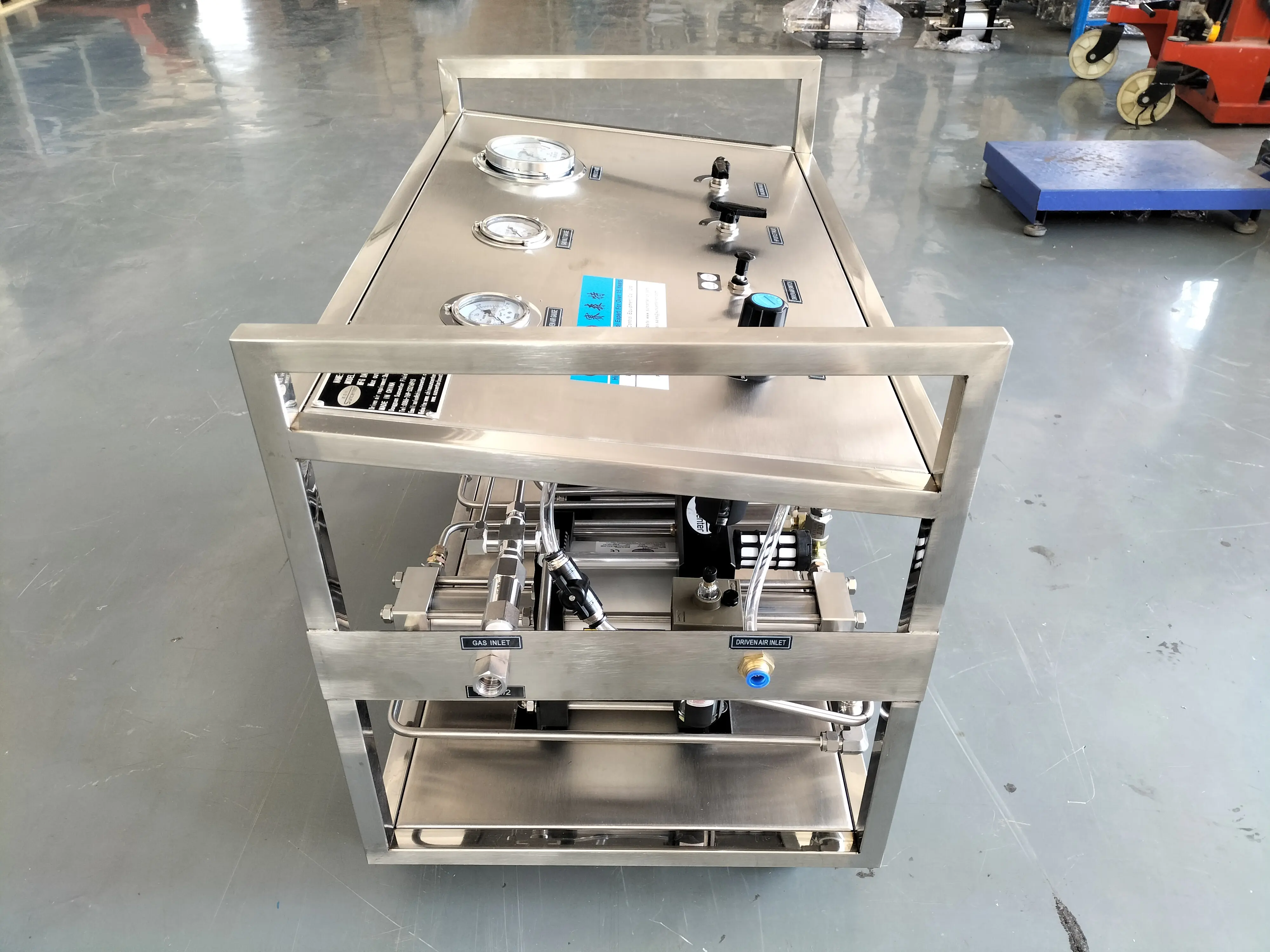 High Pressure Hydrostatic Pressure Test Air Driven CO2 Liquid Pump Hydraulic Booster System