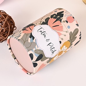 Custom Logo Printing Kraft Paper Cylinder <b>Tube</b>, Empty <b>Cardboard</b> Packaging for Cosmetics, Coffee Beans, Tea & Beauty Products - Product Image 1