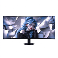 Nouvel écran d'ordinateur LED HDR VA noir 4K60Hz de 34 pouces, temps de réponse de 5 ms, hauteur réglable, support rotatif, double port DP/