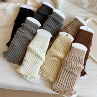 Manchons de bottes et chauffe-jambes en acrylique tricoté pour femme – Chaussettes polyvalentes style ample pour le printemps, l'automne et l'hiver