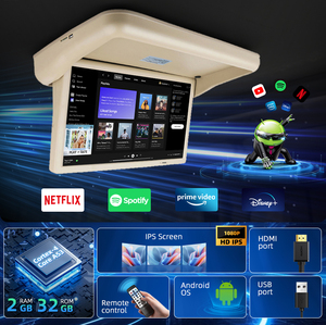 <span class=keywords><strong>TV</strong></span> aérea motorizada de 19 pulgadas al por mayor, pantalla multimedia HD Android, monitor montado en el techo para entretenimiento de flota de autobuses y autocares - Product Image 2