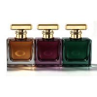 Flacon de parfum en verre de 100 ml, vente en gros, flacon de parfum de haute qualité, flacon de parfum de luxe avec boîte