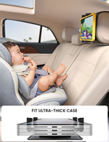Support de tablette pour appuie-tête de voiture Lamicall STCH02, compatible avec les étuis épais, support de siège arrière pliable, bras extensible, rotation à 360 degrés