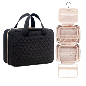 Bolsa de Maquillaje Impermeable con Rotación de 360 Grados. Gancho para Colgar y Compartimentos Multicapa para Organización de Artículos de Aseo de Viaje - Product Image 1