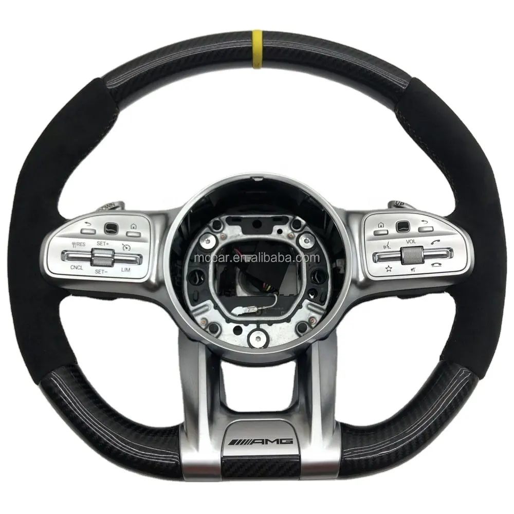 For Mercedes-Benz W205C63 W213 E63 GLCW463 AMG 809 carbon fiber steering wheel, others can be customized