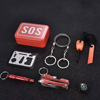 KongBo — Kit équipement de survie d'urgence, outil multifonctionnel, matériel de plein air, SOS
