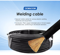 Kabel Listrik Fleksibel Berisolasi Karet dengan Konduktor Tembaga Terlilit 450/750V 4mm2 6mm2 10mm2 16mm2 25mm2 35mm2 untuk Pengelasan