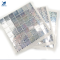 Feuille personnalisée à Laser de pièces, Double couleur pour boîtier doré, autocollant holographique en vinyle blanc imprimé