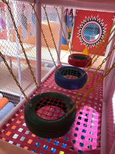 Accessoires de château coquin filet de forage filet de sangle pont de corde de fer trou de forage équipement d'amusement parc pour enfants intérieur - Product Image 6