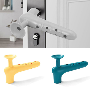 Housse de protection en silicone pour poignée de porte, anti-collision, protection de bouton de porte pour bébé, cache-poignée de sécurité, aspiration silencieuse - Product Image 5
