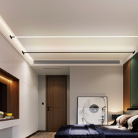 Applique murale linéaire minimaliste DIY, éclairage mural LED, éclairage de plafond, éclairage de couloir créatif en acier, bande lumineuse LED COB