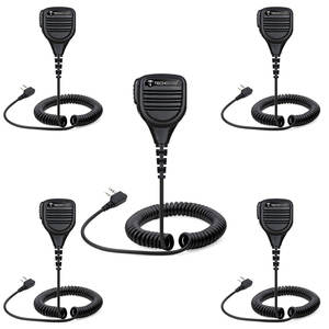 Factory Price TechSide TSMIC5 Waterproof Shoulder Speaker <b>Microphone</b> with PTT Jack 3.5 mm Rotatable Clip Compatible Made China - Product Image 1