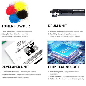 Print-Rite 106R03737 106R03740 106R03738 106R03739 Cartucho de tóner con chip compatible para impresora Xerox VersaLink C7020 - Product Image 2