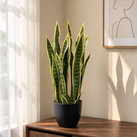 Plante Serpentine Artificielle d'Extérieur Sansevieria en Pot pour Jardin, Maison, Cour – Décoration Résistante aux UV, Écologique et Durable