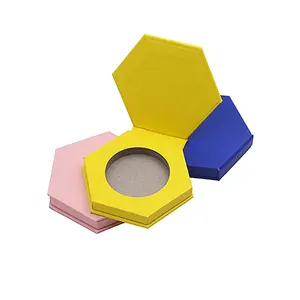 Vendita calda star compact makeup powder container paper cosmetic packaging case vuoto in polvere compatto in vendita