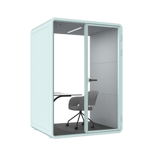 Minimalist Soundproof Working Pod Single Person Acoustic Booth Indoor Quiet Focus Room for Commercial Office - Product Image 2