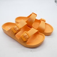 Sandales de plage d'été très populaires, sandales EVA, claquettes d'extérieur avec logo OEM, sangles à boucle, chaussons de plage pour femmes, chaussons EVA