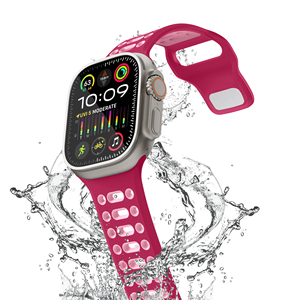 Correa de Reloj de Silicona RYB para <span class=keywords><strong>Apple</strong></span> Series 8 7 6 <span class=keywords><strong>SE</strong></span> Ultra 49mm 45mm 44mm 42mm 41mm <span class=keywords><strong>40mm</strong></span> 38mm, Accesorios Deportivos para iWatch - Product Image 4