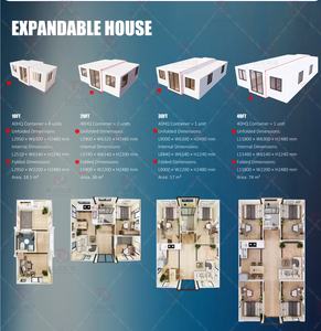 Casa Prefabbricata <span class=keywords><strong>Mobile</strong></span> in Acciaio BDMS 20-40 Piedi, Villa Compatta con Appartamenti per Uso <span class=keywords><strong>Ufficio</strong></span>, Container Modulare Espandibile 74m² - Product Image 5