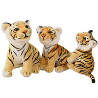 Vente chaude Vie Comme Tigre En Peluche Jouets Grande Taille Réaliste En Peluche Jouets Tigre Blanc En Peluche Jaune Simulation Tigre Poupée En Peluche