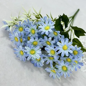 Fleurs artificielles en soie, bouquet de 30 têtes de marguerites, décoration florale pour la maison, vente en gros - Product Image 4