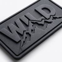 Patchs en PVC Logo personnalisé presse à chaud coudre le fer sur les badges en caoutchouc gaufré Patch en PVC en caoutchouc souple en silicone pour sac
