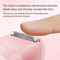 Alat Cukur Elektrik Wanita 2-in-1 Tanpa Rasa Sakit untuk Menghilangkan Bulu Seluruh Tubuh, Kaki, Ketiak & Area Bikini