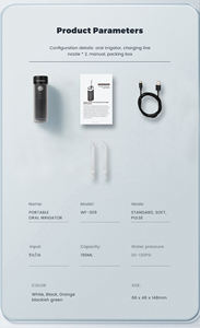 เครื่องทำความสะอาดช่องปากแบบ<span class=keywords><strong>พก</strong></span><span class=keywords><strong>พา</strong></span> ชาร์จผ่าน USB ได้ 5 โหมดทำความสะอาด กันน้ำได้ ปรับแต่งได้ ขายดีที่สุด - Product Image 3