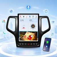 Système de divertissement automobile 12,1 pouces pour Jeep Grand Cherokee 2014-2021, CarPlay sans fil, GPS, Snapdragon 665, Android Auto, DSP, tactile
