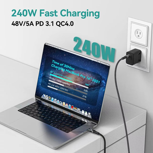 <span class=keywords><strong>C</strong></span>âble USB <span class=keywords><strong>5</strong></span> <span class=keywords><strong>C</strong></span> vers Type <span class=keywords><strong>C</strong></span> 240W 8K 60Hz 80 Gbps Thunderbolt 3 <span class=keywords><strong>4</strong></span> <span class=keywords><strong>5</strong></span> pour charge rapide et transfert de données pour iPhone 15 16 17 Pro Max, ordinateur portable et tablette - Product Image 3