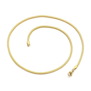 Collar <span class=keywords><strong>de</strong></span> cadena <span class=keywords><strong>de</strong></span> <span class=keywords><strong>serpiente</strong></span> <span class=keywords><strong>de</strong></span> acero inoxidable con baño <span class=keywords><strong>de</strong></span> oro <span class=keywords><strong>de</strong></span> 18K al vacío, diseño exclusivo, estilo hip hop, para mujer, que no se desvanece - Product Image 5