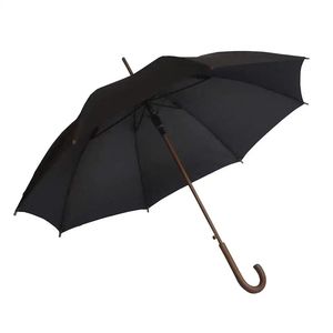 LS FINE OCEAN Fournisseur Vente en gros J Manche en bois <span class=keywords><strong>Mini</strong></span> bâtons droits Logo personnalisé Parapluie en bois <span class=keywords><strong>Pluie</strong></span> Contrôle manuel Guarda Chuva - Product Image 5