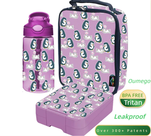 Bolsa de almuerzo oumego, botella de agua, loncheras escolares, juego de alimentación para niños, caja portátil para niñas adultas <span class=keywords><strong>bentobox</strong></span> - Product Image 6