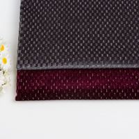 Tissu en velours polyester, élasthanne et lurex avec texture en grille d'ananas pour robes, costumes et vêtements de mode