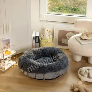 Dog Beds for Medium Dogs House Luxury Faux Fur Cover and Durable Nylon Stuffing Dogs Cage Kennel Small Pet Bed