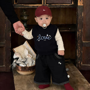 Gilet en acrylique pour garçon, nouveau style printemps, tendance streetwear, tenue d'automne pour bébé, vêtement d'extérieur élégant, polyvalent pour nourrisson - Product Image 3