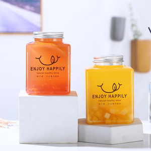 Bouteilles <span class=keywords><strong>de</strong></span> jus en plastique carrées vides <span class=keywords><strong>de</strong></span> 16oz bouteille <span class=keywords><strong>de</strong></span> boisson avec bouchon en aluminium bouteille <span class=keywords><strong>de</strong></span> jus <span class=keywords><strong>de</strong></span> fruits en plastique PET en gros - Product Image 3