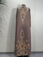 Abaya traditionnelle de Dubaï personnalisée, tenue de mariage musulmane élégante, cardigan plissé, caftan design OEM, ODM, pour femmes
