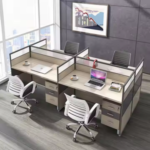 Moderno ufficio ergonomico divisorio schermo Multi-personale Multi-persona scrivania scrivania sedia combinazione per il posto di <span class=keywords><strong>lavoro</strong></span> - Product Image 3
