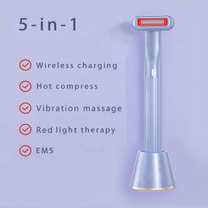 Recarregável 360 graus girando cabeça skincare varinha calor terapêutico vibrando olho cuidados massagem - Product Image 3