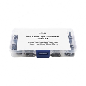 Kit de Inicio de 200 Interruptores Táctiles de 6mm de Ancho y 4.3mm-13mm de Altura, Botones de Interruptor de Llave, Interruptores de Caja - Product Image 6