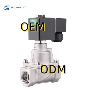 Alahot nhiệt độ cao hơi nước & nhiệt dầu solenoid van | trực tiếp-lift <span class=keywords><strong>Piston</strong></span> loại | AC220V thép không gỉ OEM ODM - Product Image 4