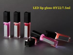 Gloss à lèvres en gros avec lumière LED, bouchon à vis, contenant en plastique, couleur personnalisée, OEM disponible - Product Image 6