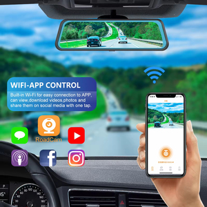 Specchietto Retrovisore con Dash Cam Touch Screen da 12 Pollici, Doppia <span class=keywords><strong>Telecamera</strong></span> HD 1080P, DVR <span class=keywords><strong>per</strong></span> Auto con GPS <span class=keywords><strong>e</strong></span> WiFi, Registratore Video - Product Image 5