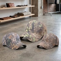 Casquette de baseball personnalisée OEM ODM avec logo, 6 panneaux, rétro, en toile de coton, motif camouflage Real Tree, fabricant, streetwear, extérieur, faible MOQ, échantillon rapide
