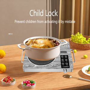 Bán Buôn <span class=keywords><strong>2025</strong></span> 2000W Hộ Gia Đình Cầm Tay Cảm Ứng Và Hồng Ngoại Nồi Nấu Ăn Nhanh Bảng Top Điện Gốm Bếp - Product Image 3