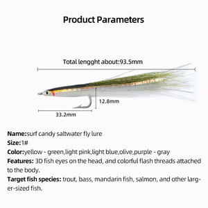 Esca Artificiale Surf Candy per Pesca in Acqua Salata, Ideale per Trota, Spigola, Pesce Mandarino e <span class=keywords><strong>Salmone</strong></span> - Product Image 2