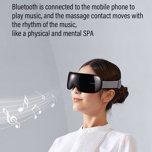 Hogar inteligente eléctrico 4 modos de velocidad Visual calor comprimir 3D vibración cuidado de los ojos masajeador con música - Product Image 5