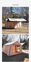 Nouvelle arrivée Tente gonflable en forme de maison Grande 12 ㎡   Tente de camping familiale pour 6 à 8 personnes, une pièce et un salon, pour l'extérieur